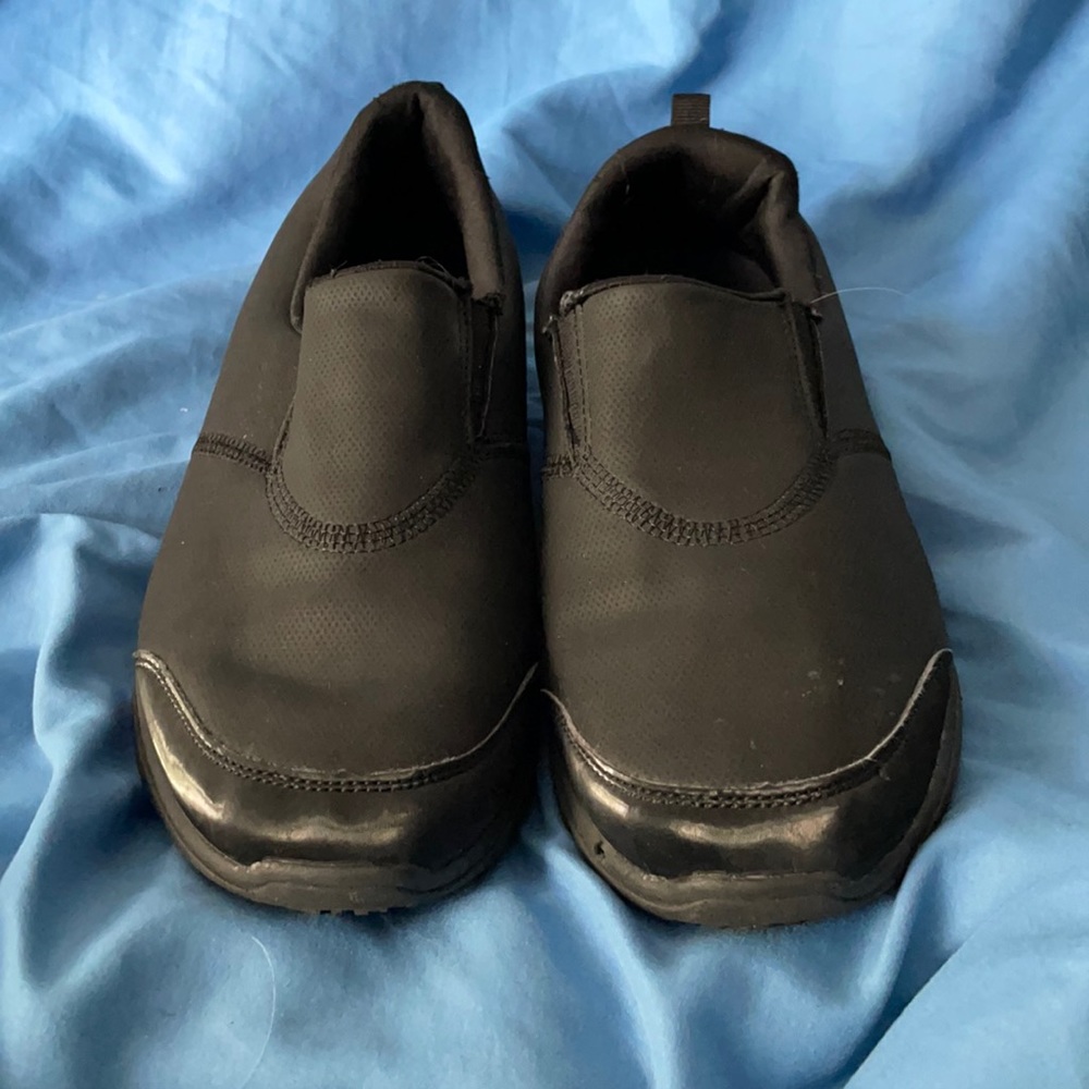Black, Slip-On, Comfortable shoes. Size 9 1/2.